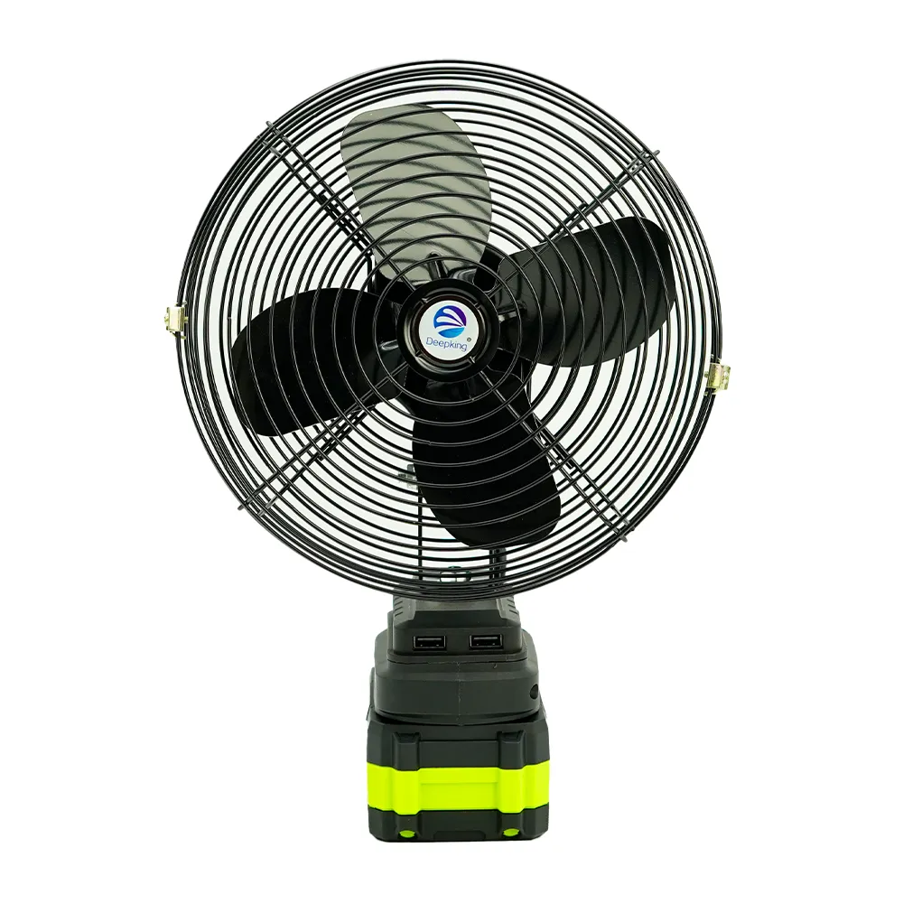 Portable Rechargeable Metal Fan 128V, 7500mAh Lithium Battery | Cordless High-Power Industrial Fan