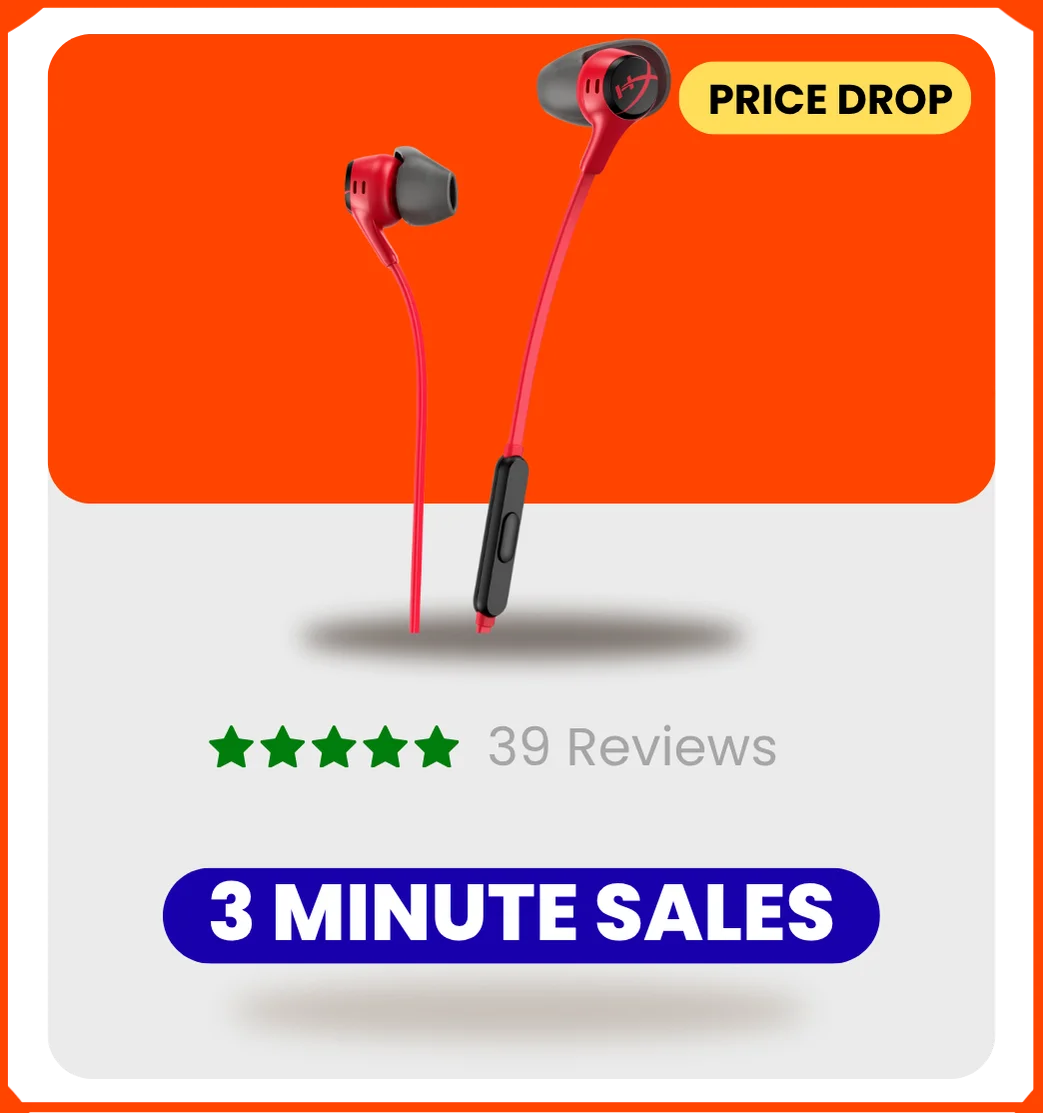 HyperX Cloud II Wired Gaming Earbuds – In-Line Mic Noise Isolation Red HyperX Cloud II Wired Gaming Earbuds – In-Line Mic Noise Isolation Red