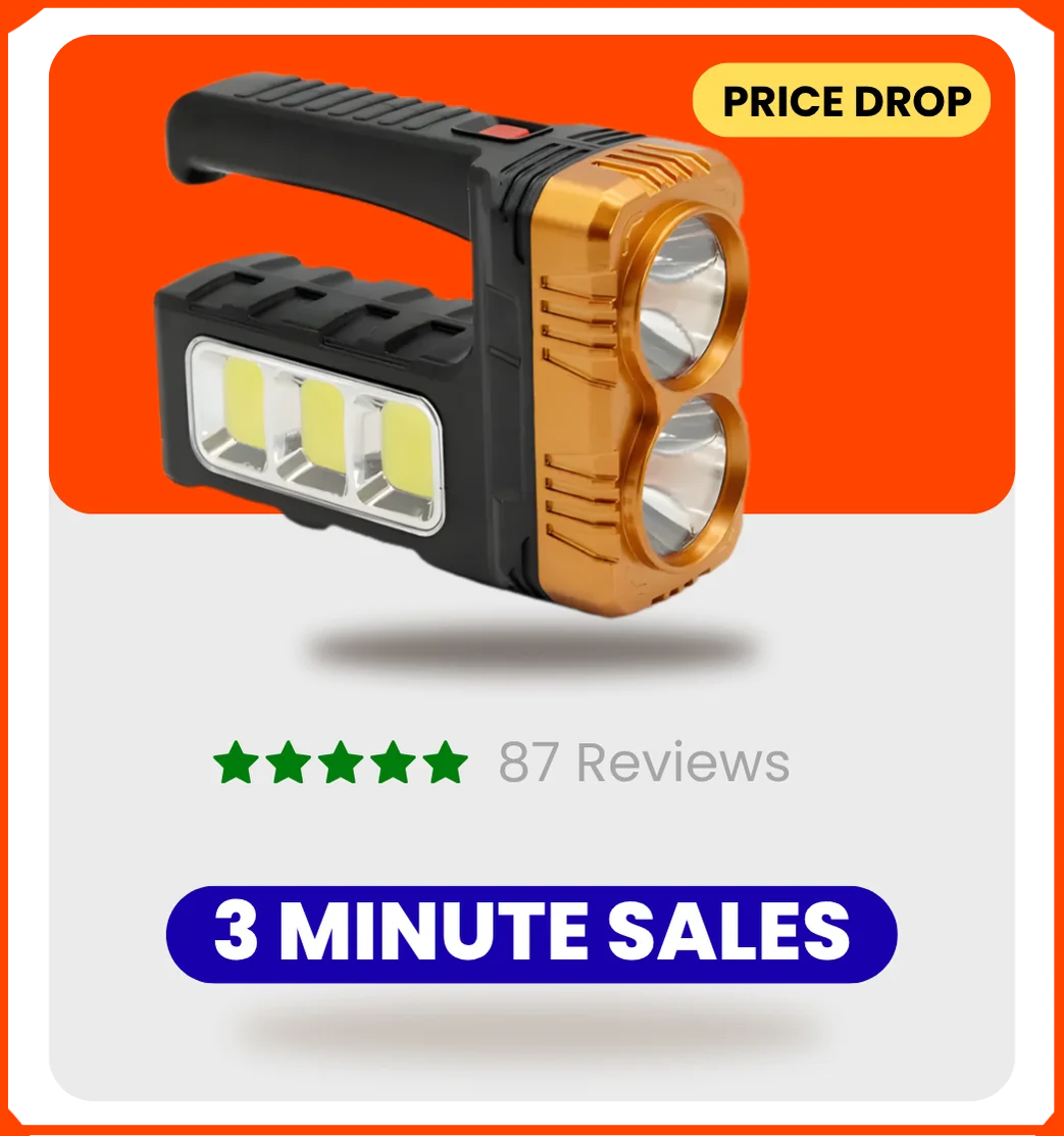 Hatter Mouse 7702-A Dual Light Solar Lantern – Rechargeable LED Torch with Side Floodlight & Solar Charging Hatter Mouse 7702-A Dual Light Solar Lantern – Rechargeable LED Torch with Side Floodlight & Solar Charging