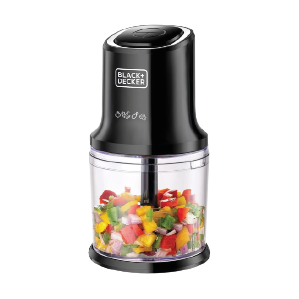 BLACK+DECKER Vertical Food Chopper, 4 Blades 500 ml 500 W FC500-B5 Black