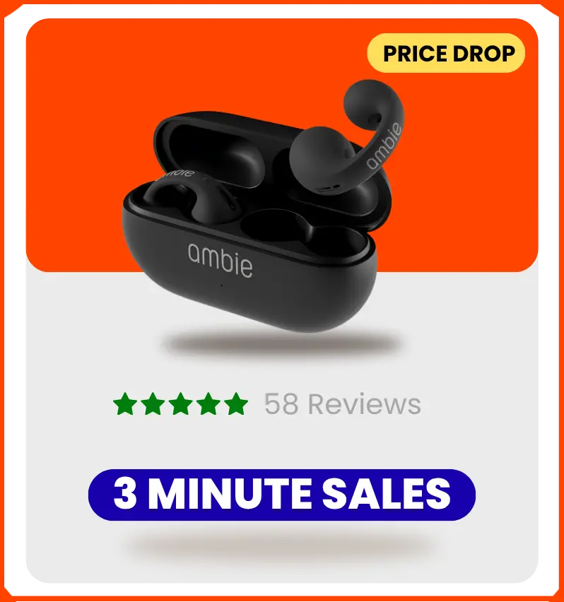 Ambie Sound Earcuffs Wireless Bluetooth Open-Ear Earphones