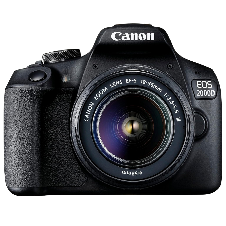 Canon EOS 2000D DSLR Camera With 18-55 DC Lens 24.1 MP APS-C Sensor Optical Viewfinder EOS 2000D / 2728C002AA