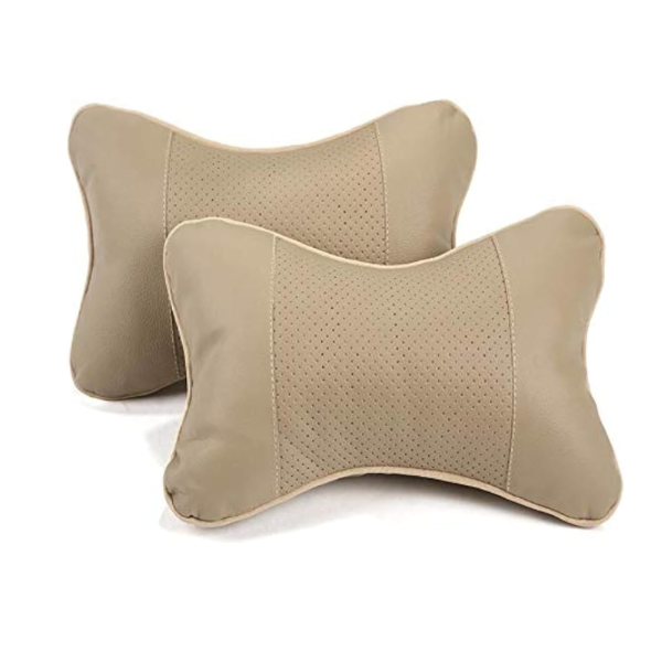 Generic 2pcs Car Neck Pillow-white