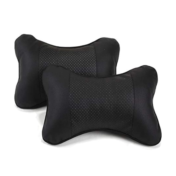 2pcs Car Neck Pillow-black