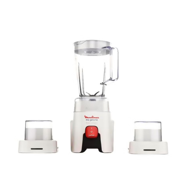 Moulinex Blender Genuine Blender Smoothie Maker Mixer 2 Attachments One Speed and Pulse Function 1.75 L 500 W LM242B28 White Moulinex Blender Genuine Blender Smoothie Maker Mixer 2 Attachments One Speed and Pulse Function 1.75 L 500 W LM242B28 White