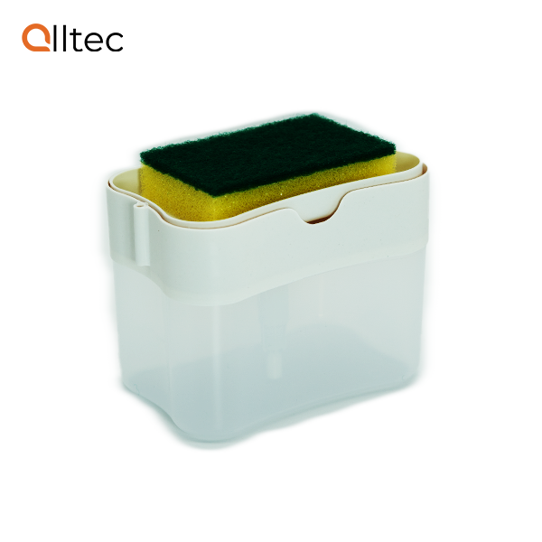 Alltec 2-in-1 Soap Pump & Sponge Caddy – 385ml