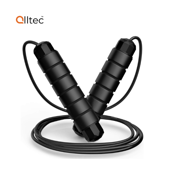alltec Adjustable Speed Jump Rope Black