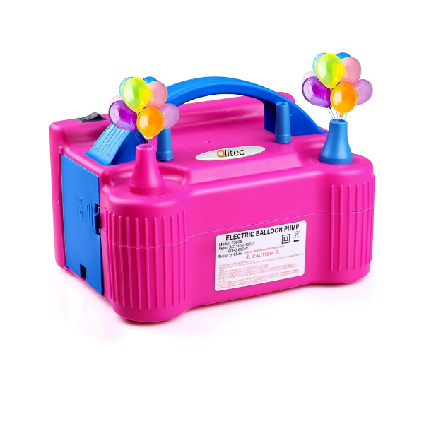 alltec Electric Air Balloon Pump Set Dual Nozzle 600W Pink