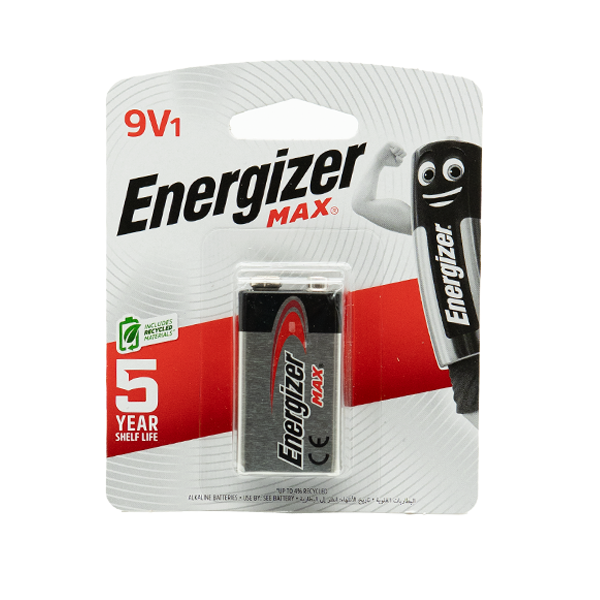 Energizer Max Alkaline 9V batteries Pack Of 1