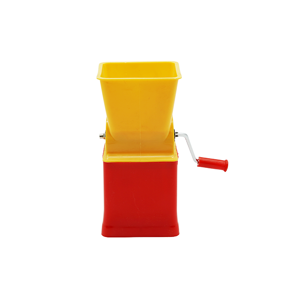 ANKUR Vegetable & Dry Fruit Chilly Grater – Manual Hand-Crank Grinder (Yellow/Red)