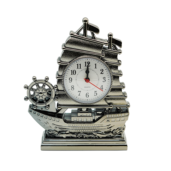 Alltec Sailboat Alarm Clock – Decorative Table Clock with Nautical Ship Design