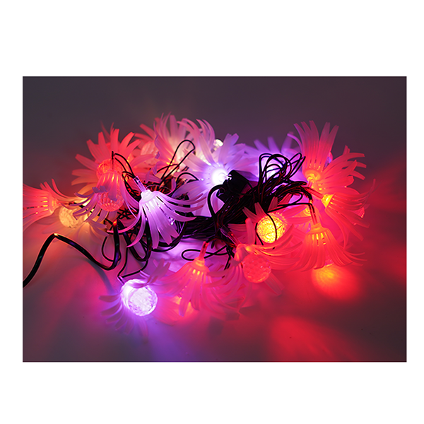 Alltec Decorative Flower LED String Lights – 20 Multi-Color Bulbs, 5 Meter, 220 V – DPL-995