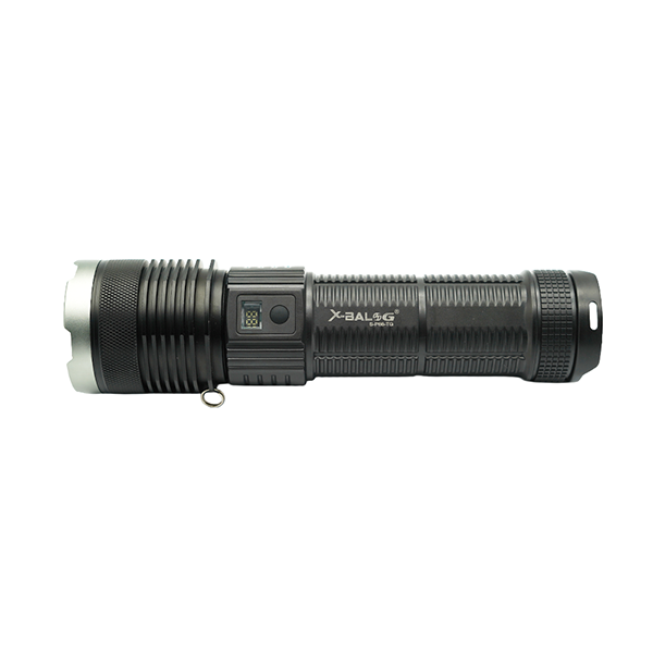 X-BALOG Rechargeable LED Tactical Flashlight with Zoomable Lens and Multiple Light Modes S-P66-TG