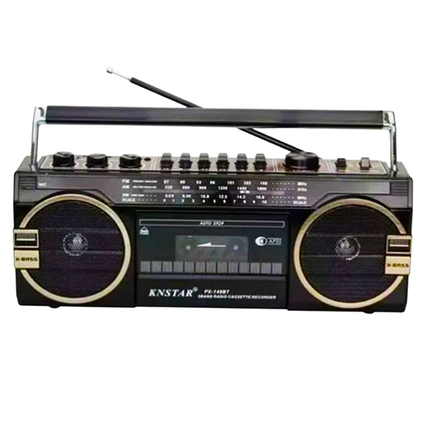 KNSTAR Portable Radio Cassette Recorder with USB & SD Card Playback