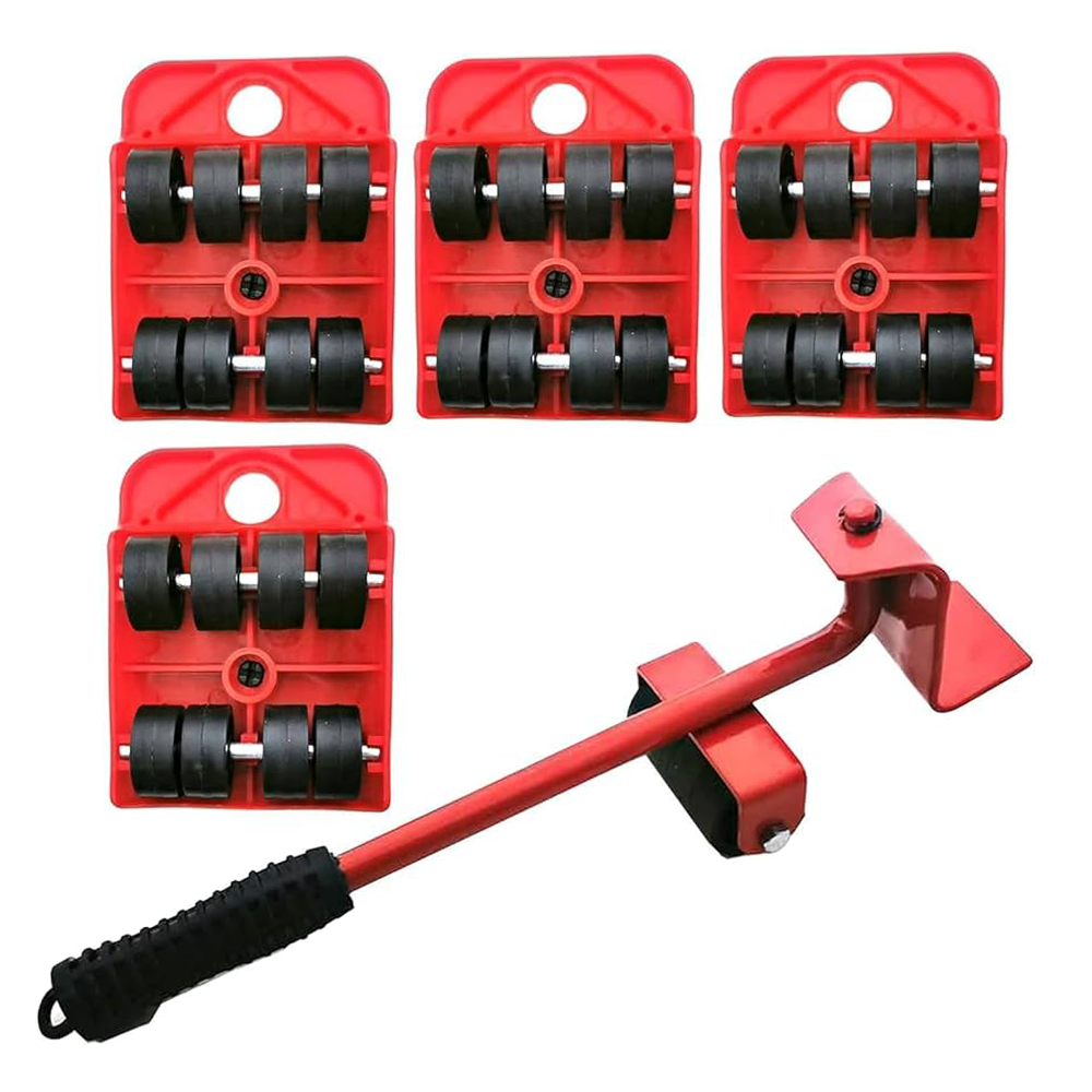 Alltec 5 piece Furniture Moving Helper Set Red