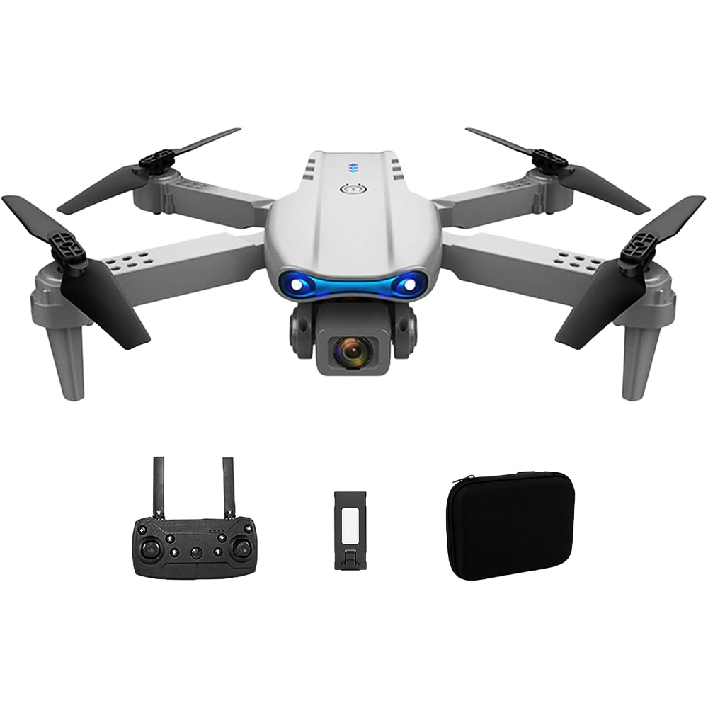 Foldable Drone With 4K HD Camera, Bluetooth Connectivity, Long Battery Life, Beginner Friendly Remote Control Quadcopter  Black