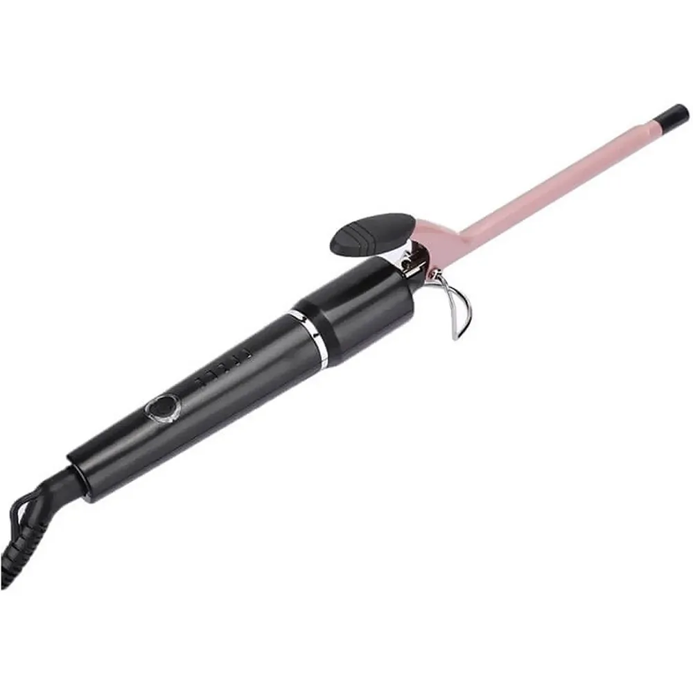 Kemei Hair Curler With 9mm Ceramic Barrel, Rapid Heat & Adjustable Temperature Gold  KM-1323