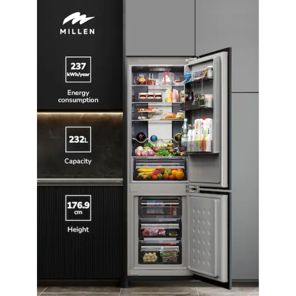 Millen Built In Refrigerator Freezer 232L MBIA177.3ID