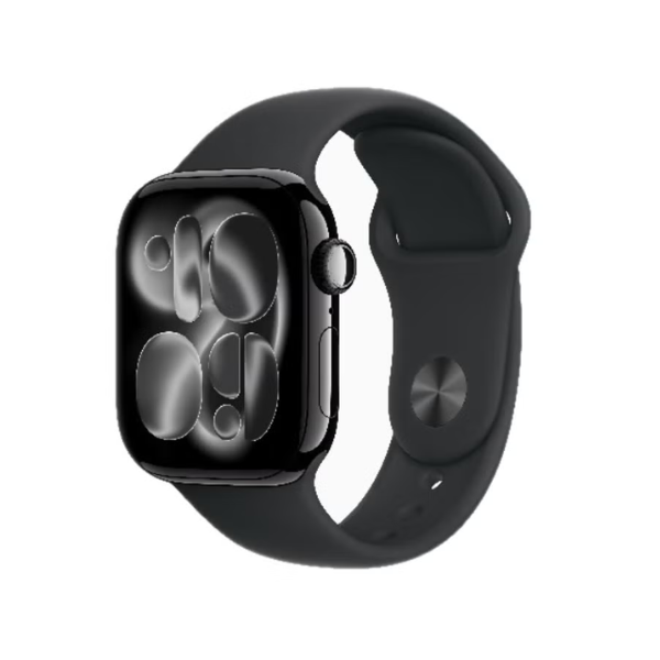 Apple Watch Series 11 GPS 42mm Jet Black Aluminium Case with Black Sport Band  MEQT4 S/M