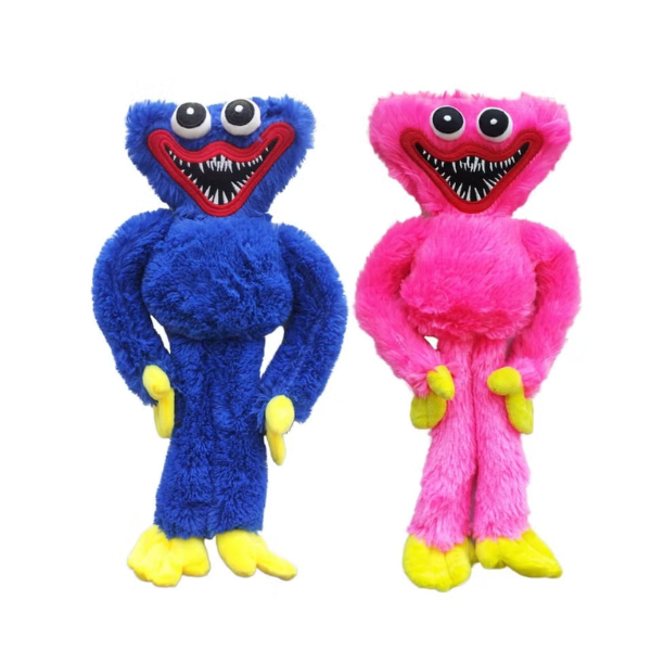 Huggy Wuggy Plush Toy 2Pcs Monster Stuffed Doll Set 15.8 Inch Multicolour SSR468