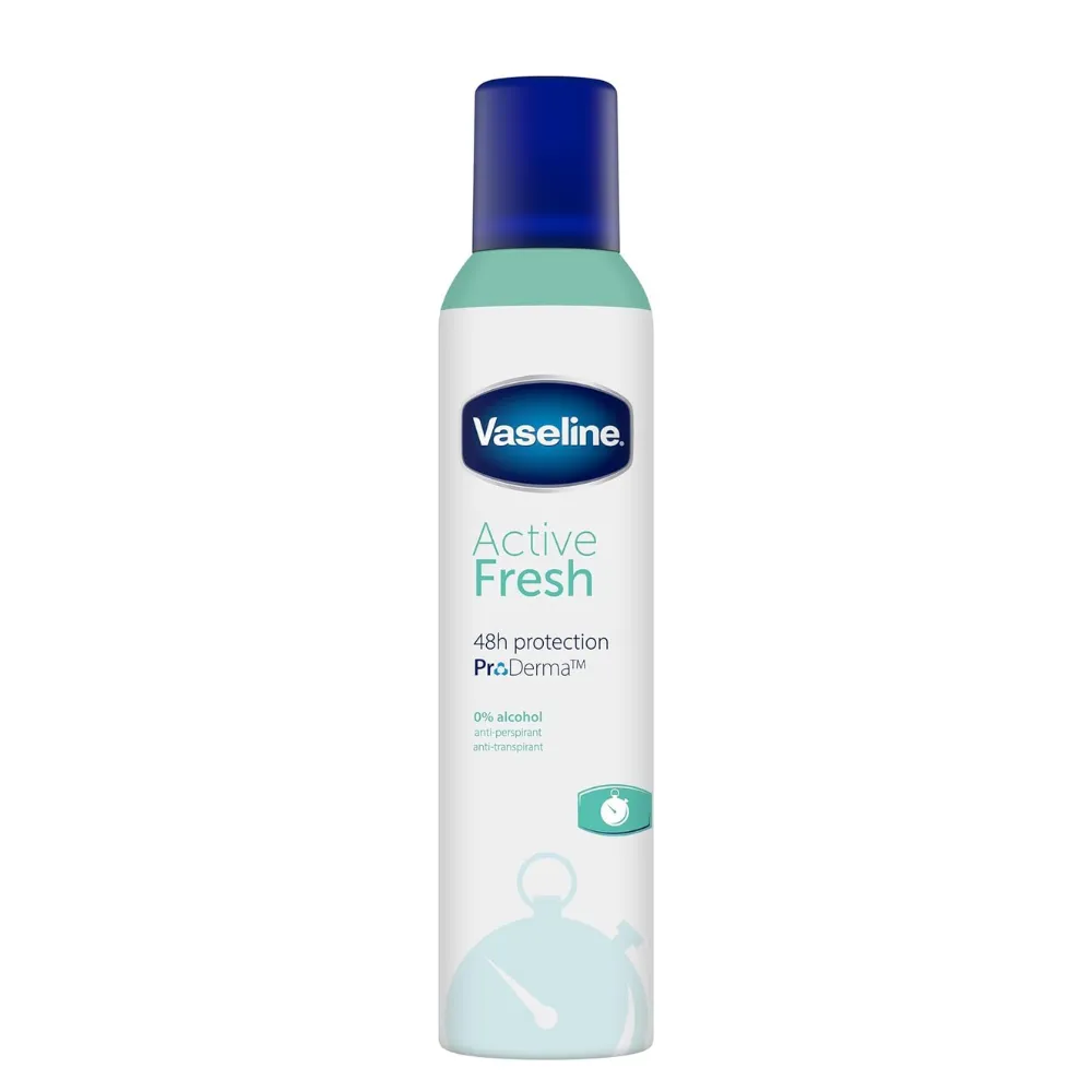 Vaseline Active Fresh Antiperspirant Deodorant Aerosol, 250 ml