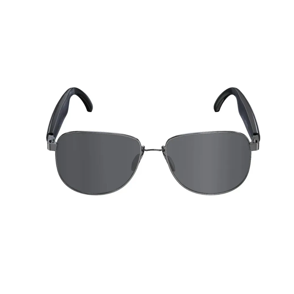 Porodo Lifestyle Silenza Polarized Smart Sunglasses with Open-Ear Audio, Bluetooth 5.4 and Voice Assistant Black PDLFSTHY1013BK