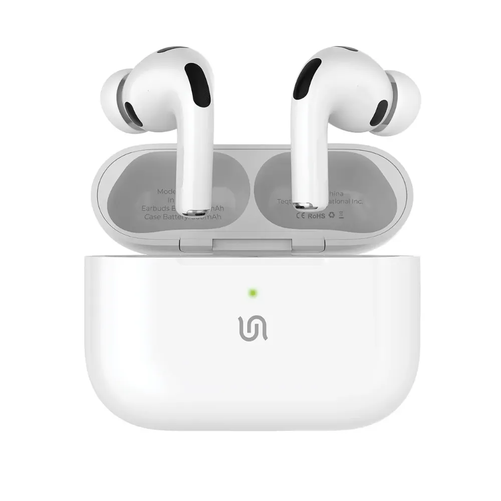 Porodo Soundtec ANC True Wireless Earbuds Pro III Bluetooth 5.4 Active Noise Cancellation Wireless Charging IPX4 White PD8002WH Porodo Soundtec ANC True Wireless Earbuds Pro III Bluetooth 5.4 Active Noise Cancellation Wireless Charging IPX4 White PD8002WH