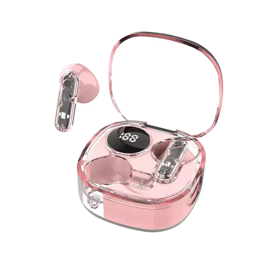 Porodo Soundtec Popwave True Wireless Deep Bass Earbuds Bluetooth 5.4 13mm Driver Type-C Charging Pink PD-STWLEP034-PK Porodo Soundtec Popwave True Wireless Deep Bass Earbuds Bluetooth 5.4 13mm Driver Type-C Charging Pink PD-STWLEP034-PK