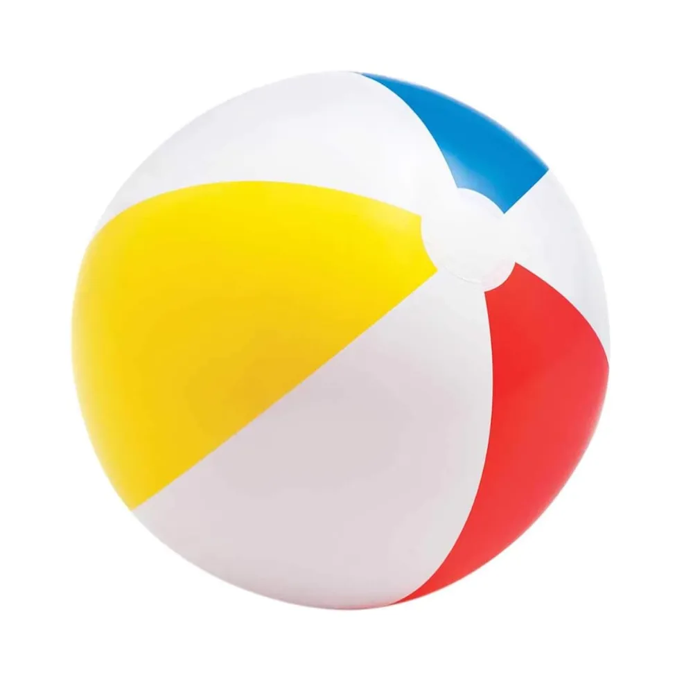 INTEX Inflatable Beach Ball 20 Inch Grey White Red 59020EP