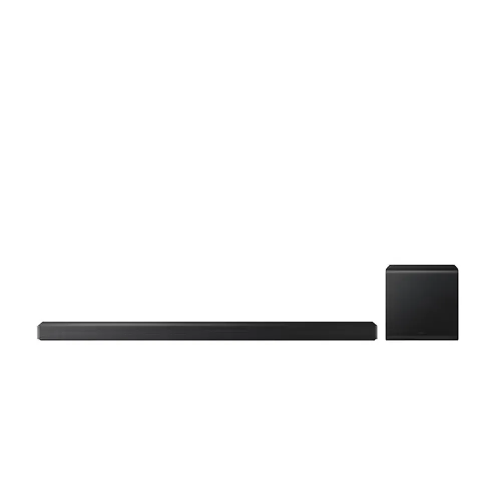 Samsung Q-Series QS700F 3.1.2ch Soundbar with Subwoofer, True 3.1.2ch Sound, Wireless Dolby Atmos, Q-Symphony, Convertible Fit, Wireless TV Connection, AI-Powered Sound – Titan Black HW-QS700F/ZN