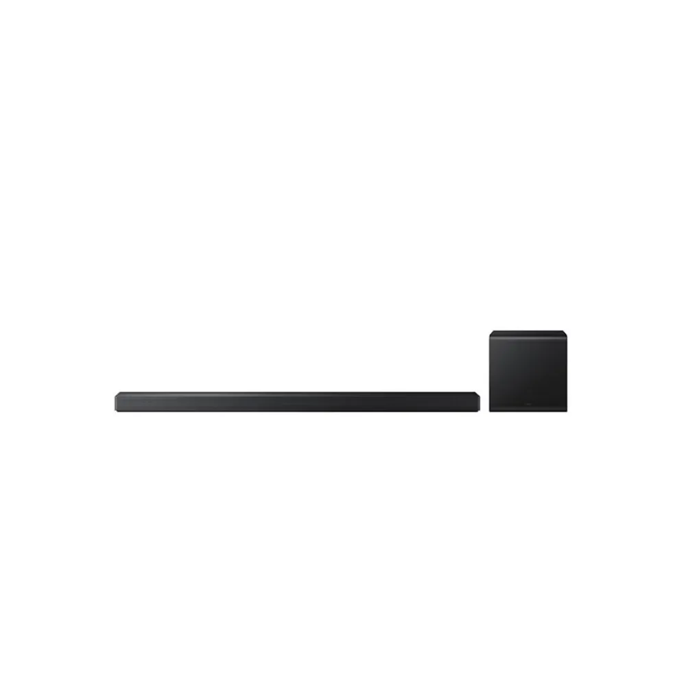 Samsung Q-Series HW-QS700F 3.1.2ch Soundbar with Subwoofer, Wireless Dolby Atmos, Q-Symphony, Convertible Fit, Wireless TV Audio, Wall-Mount or Tabletop Design – Black HW-QS700F/SA