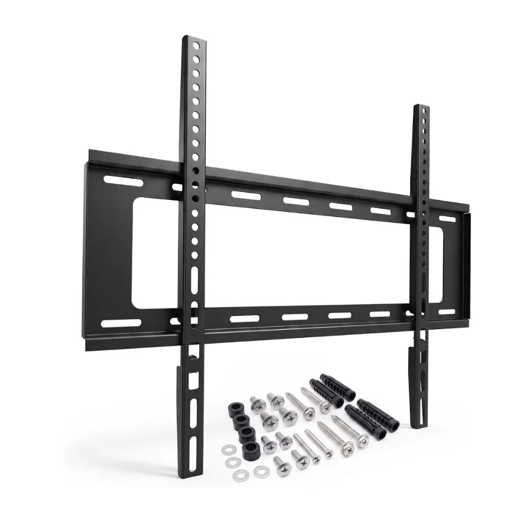 Duravel Fixed TV Wall Mount Bracket for 40–80 Inch LED LCD Flat Screen TVs, VESA 400x600mm, 75kg Load Capacity