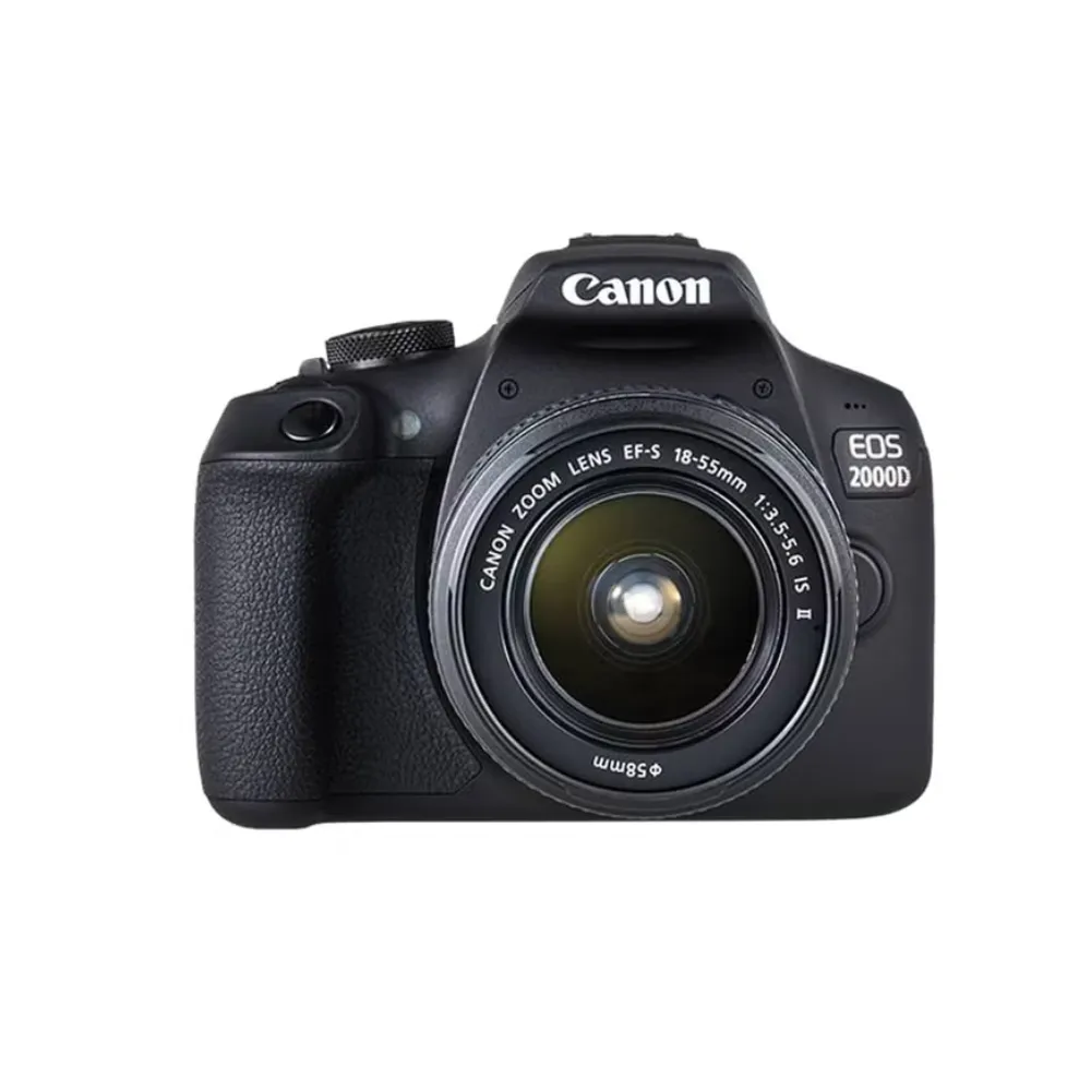 Canon EOS 2000D DSLR Camera 24.1MP CMOS Full HD LCD Wi-Fi NFC 18-55mm Lens Black EOS2000 18-55STM