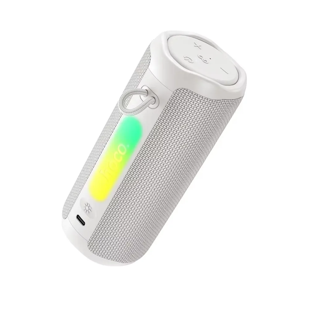 Hoco HC50 Wireless Bluetooth Speaker 8W Bluetooth 6.0 Stereo Portable Speaker FM Radio TWS Pairing Rechargeable Battery 332g White HC50