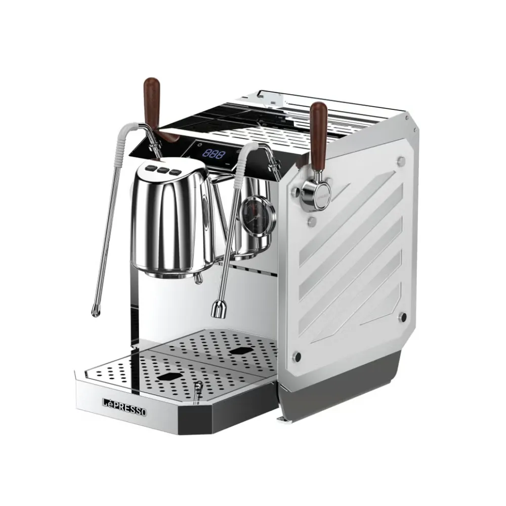 LePresso Corazzato 9 Bar Coffee Machine with Italian Rotary Pump Silver LPCFFCRP0092SL