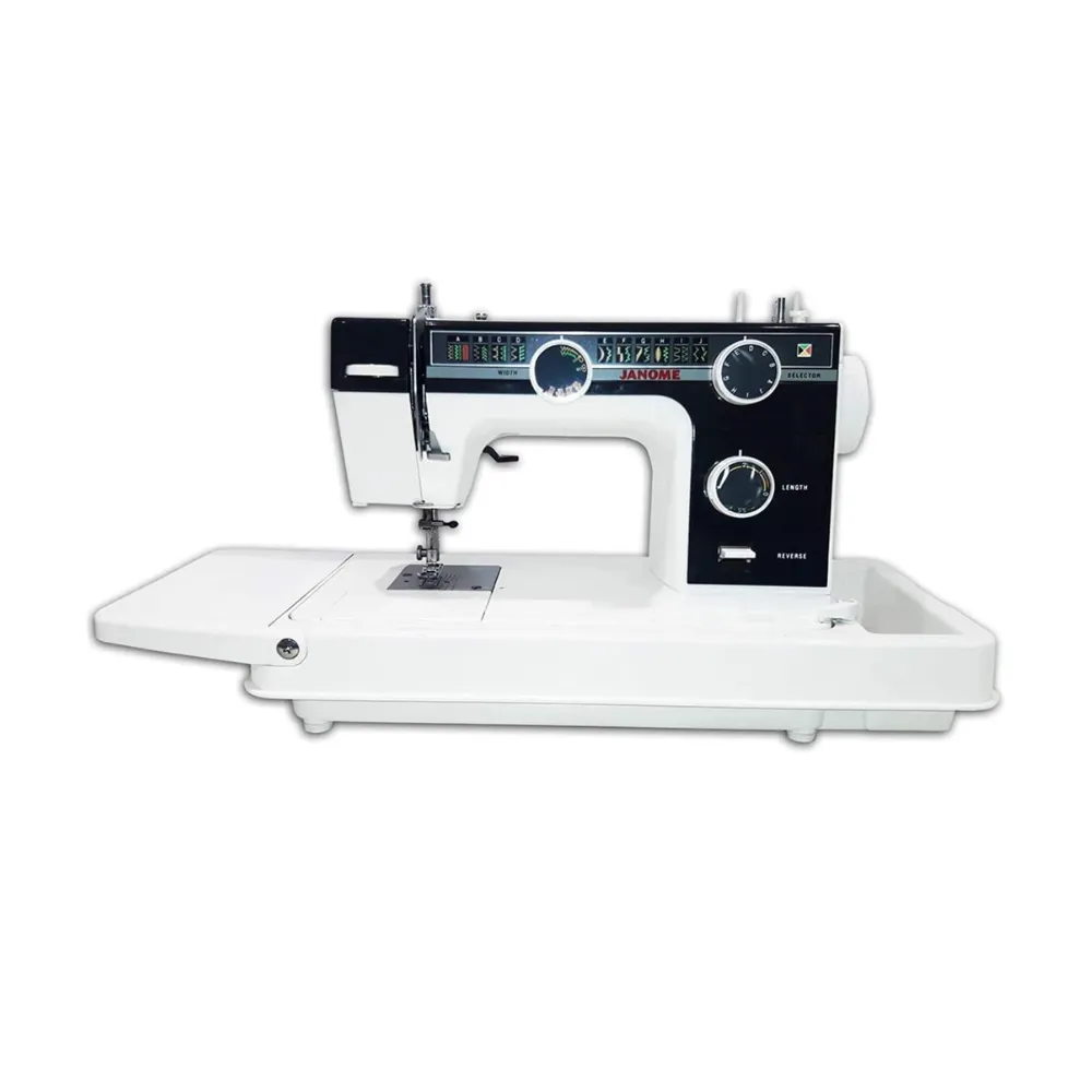 Janome Electric Sewing Machine 23 Built-In Stitches 4-Step Buttonhole Adjustable Stitch Length and Width Reverse Stitching Drop Feed Multicolour 393MC