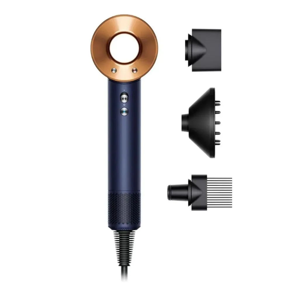 Dyson Supersonic Curly+Coily Hair Dryer 1600W Intelligent Heat Control Magnetic Styling Attachments Diffuser Prussian Blue Rich Copper HD07 Dyson Supersonic Curly+Coily Hair Dryer 1600W Intelligent Heat Control Magnetic Styling Attachments Diffuser Prussian Blue Rich Copper HD07