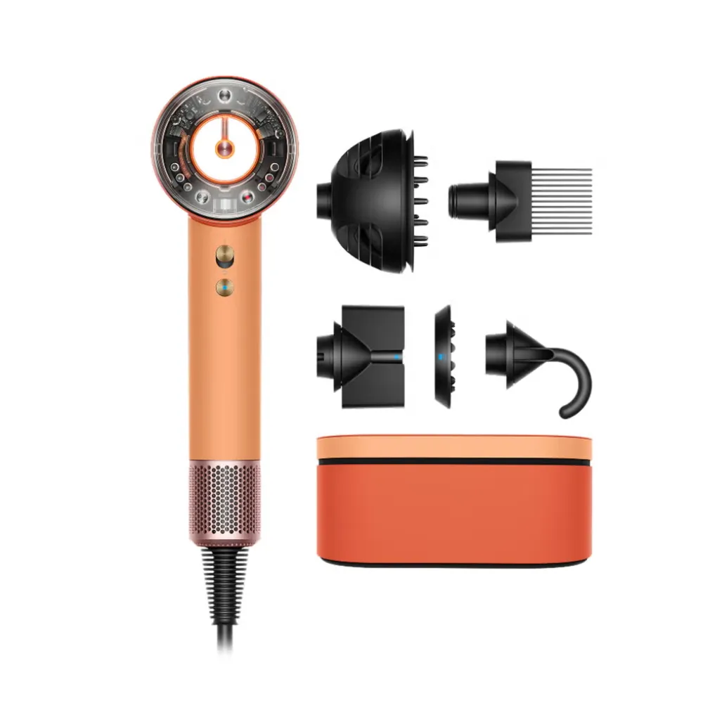 Dyson Supersonic Nural Intelligent Hair Dryer Nural Sensor Technology Scalp Protect Mode Magnetic Styling Attachments Ceramic Apricot Topaz HD16 Dyson Supersonic Nural Intelligent Hair Dryer Nural Sensor Technology Scalp Protect Mode Magnetic Styling Attachments Ceramic Apricot Topaz HD16