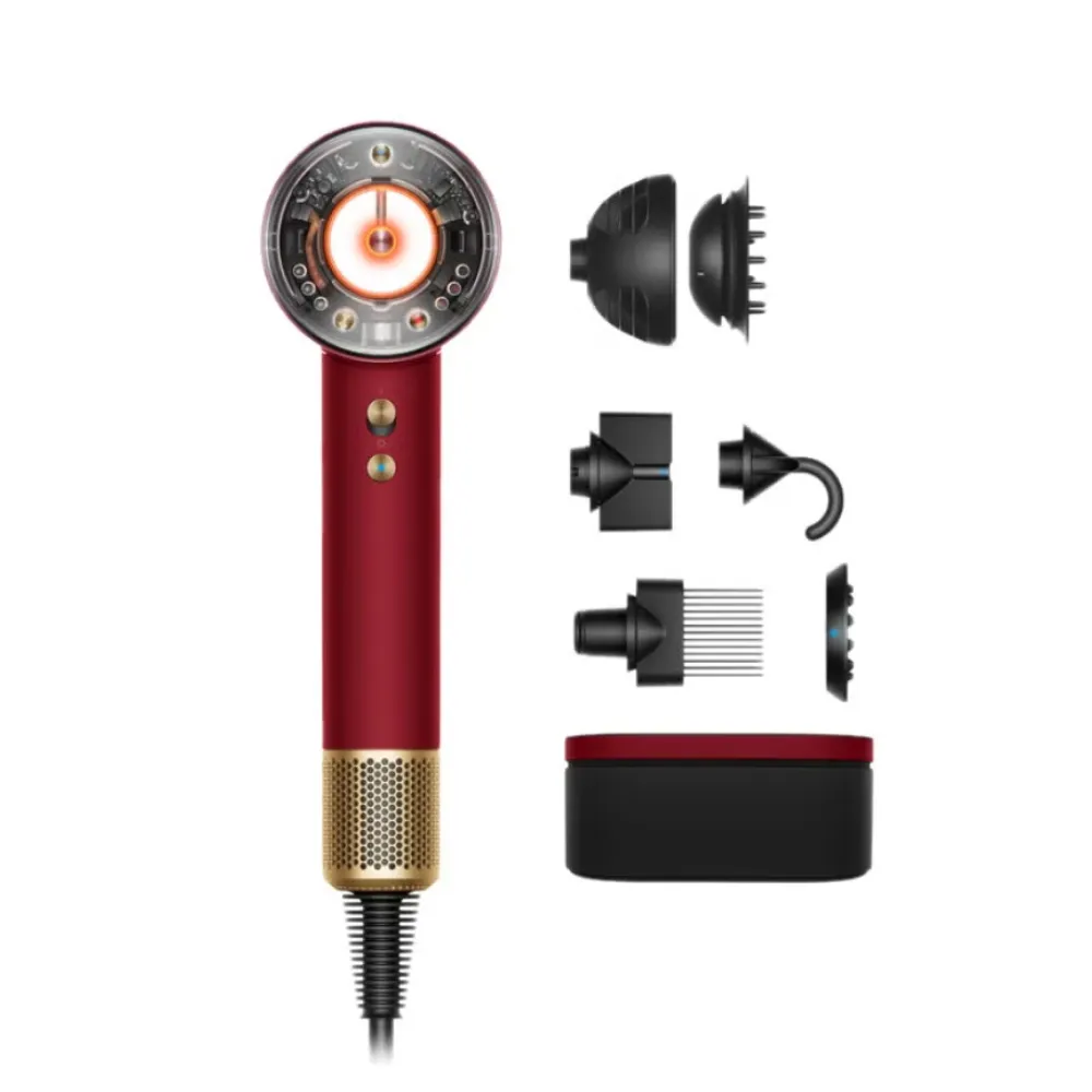 Dyson Supersonic Nural Intelligent Hair Dryer Scalp Protect Mode Nural Sensor Technology Attachment Learning Wave+Curl Diffuser Red Velvet Gold HD16 Dyson Supersonic Nural Intelligent Hair Dryer Scalp Protect Mode Nural Sensor Technology Attachment Learning Wave+Curl Diffuser Red Velvet Gold HD16