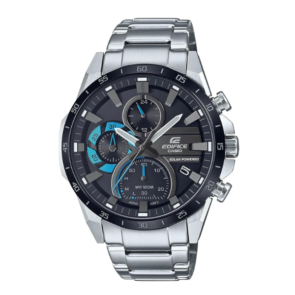 Casio Edifice Men's Watch - EQS-940DB-1BVUDF Black Dial, Silver Band