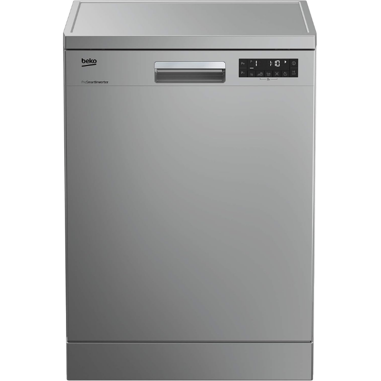 Beko 8 Programmes, 15 Place Settings, Free Standing Diswhasher With Led Display 0 W DFN28420S Silver