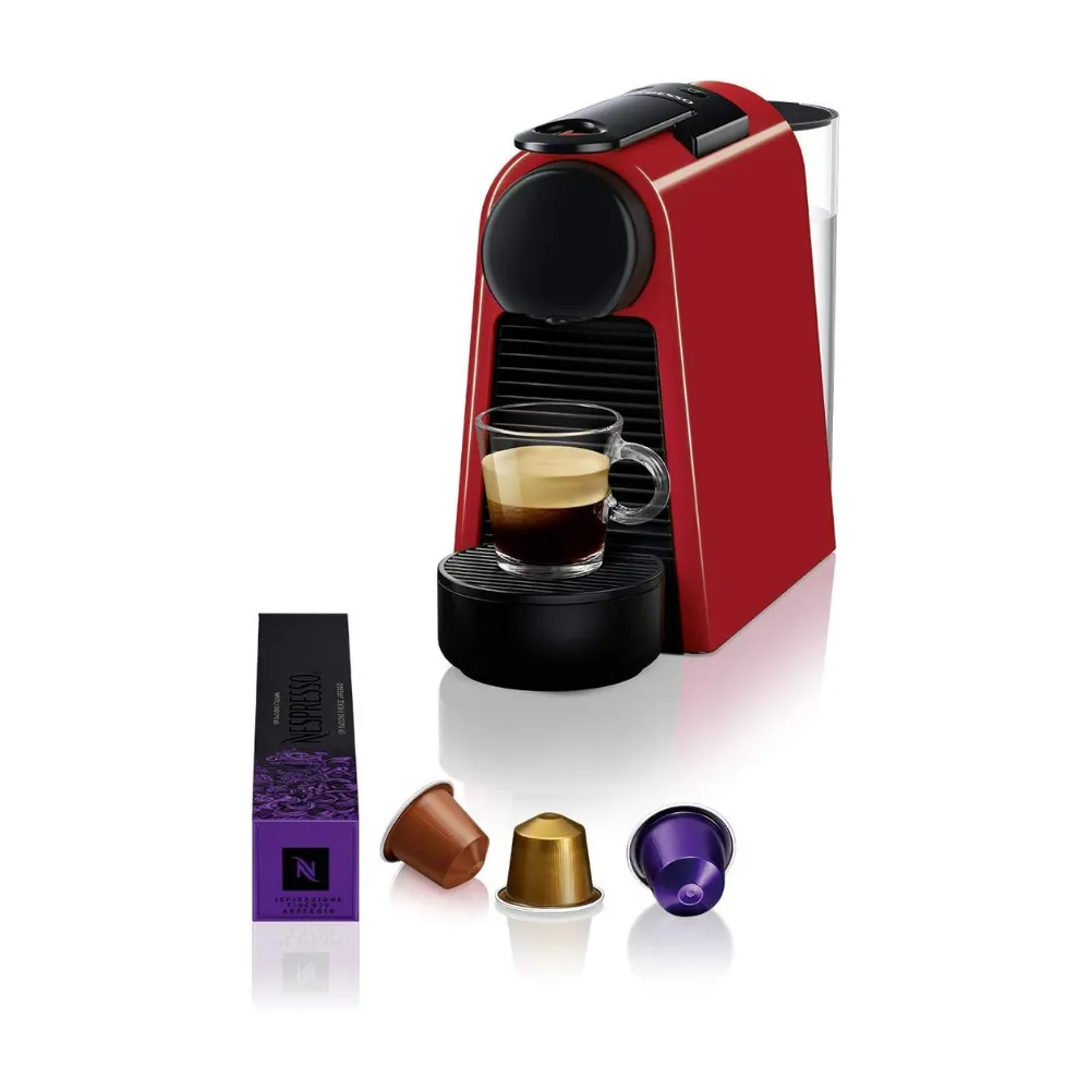 Nespresso Essenza Mini D30 Original Capsule Espresso Coffee Machine 0.6L Water Tank 1310W Power 19 Bar Pressure Espresso and Lungo Red ESSENZA MINI D30 RED Nespresso Essenza Mini D30 Original Capsule Espresso Coffee Machine 0.6L Water Tank 1310W Power 19 Bar Pressure Espresso and Lungo Red ESSENZA MINI D30 RED