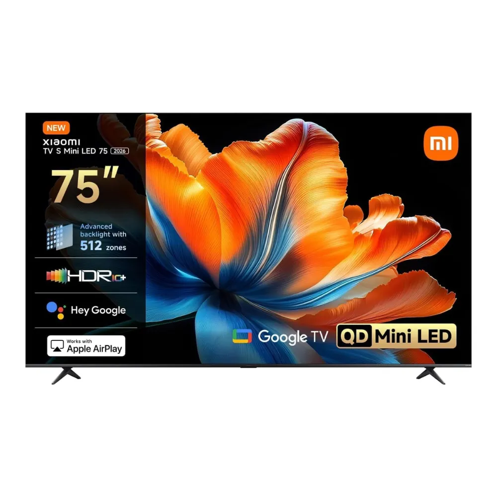 Xiaomi TV S Mini LED 75-Inch 4K UHD QLED Smart Google TV 60Hz 120Hz Game Boost HDR10+ 1200 Nits MEMC Dolby Audio AirPlay 2 Black TV S Xiaomi TV S Mini LED 75-Inch 4K UHD QLED Smart Google TV 60Hz 120Hz Game Boost HDR10+ 1200 Nits MEMC Dolby Audio AirPlay 2 Black TV S