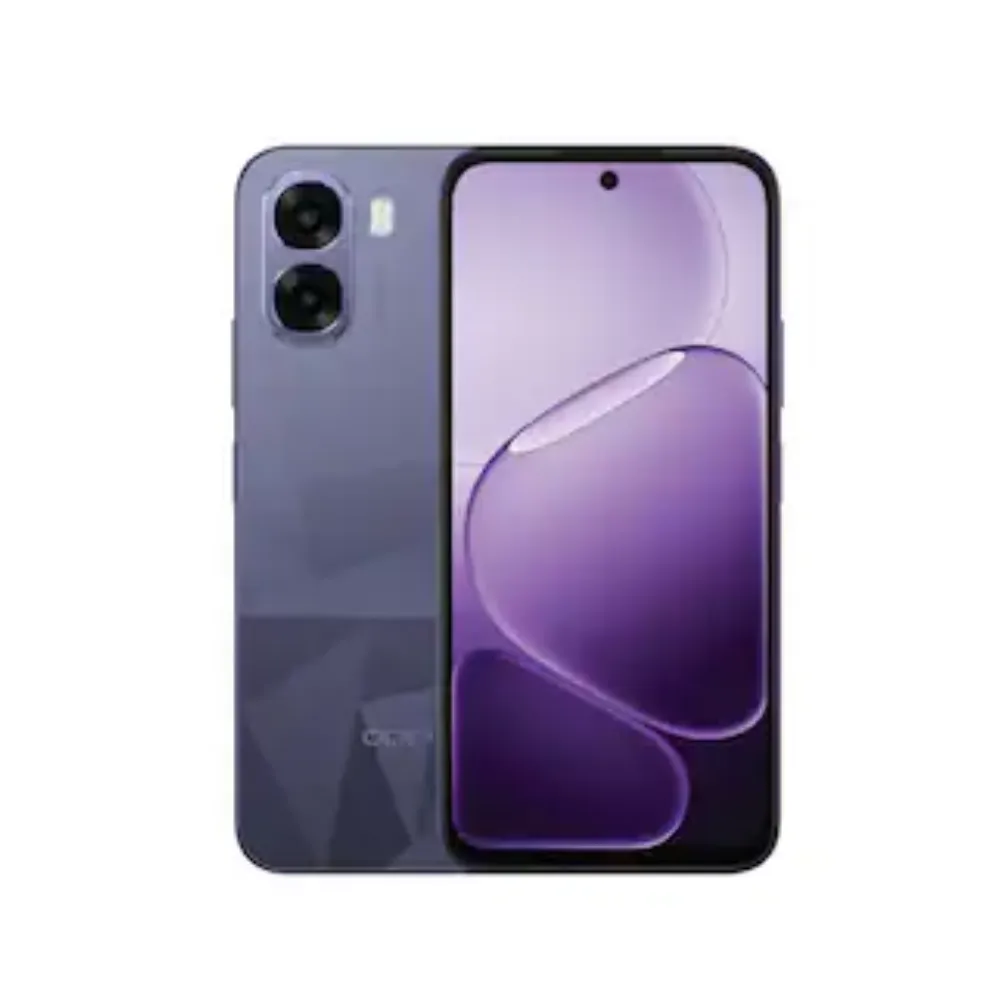OPPO A6t 5G Dual SIM Smartphone 256GB Storage 6GB RAM 6.75-Inch 120Hz Ultra Bright Display Dimensity 6300 6500mAh Battery IP64 Middle East Version Crystal Violet A6t