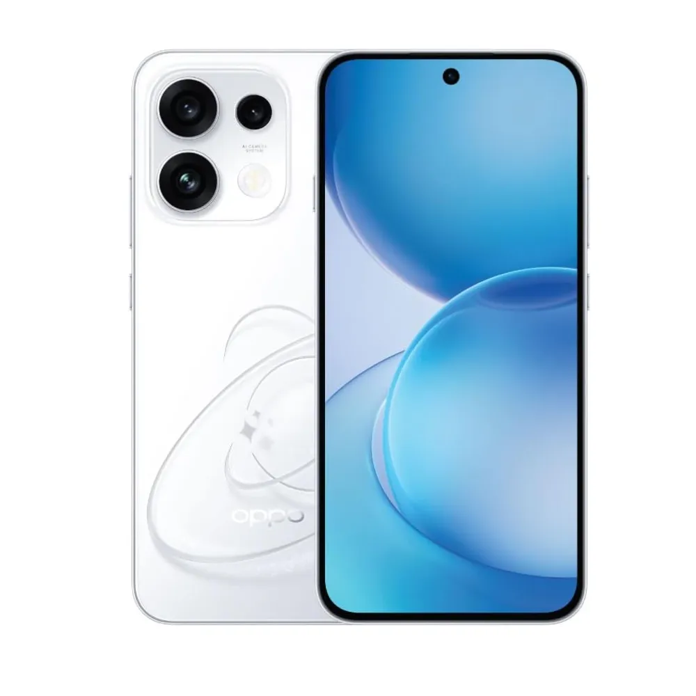 OPPO Reno16 F 5G Smartphone 256GB Storage 12GB RAM 6.57-Inch 120Hz AMOLED Display Dimensity 7300-Energy 50MP Triple OIS Camera 50MP Selfie Camera 7000mAh Battery 80W SUPERVOOC Dual SIM Middle East Version Pop White Reno 16F
