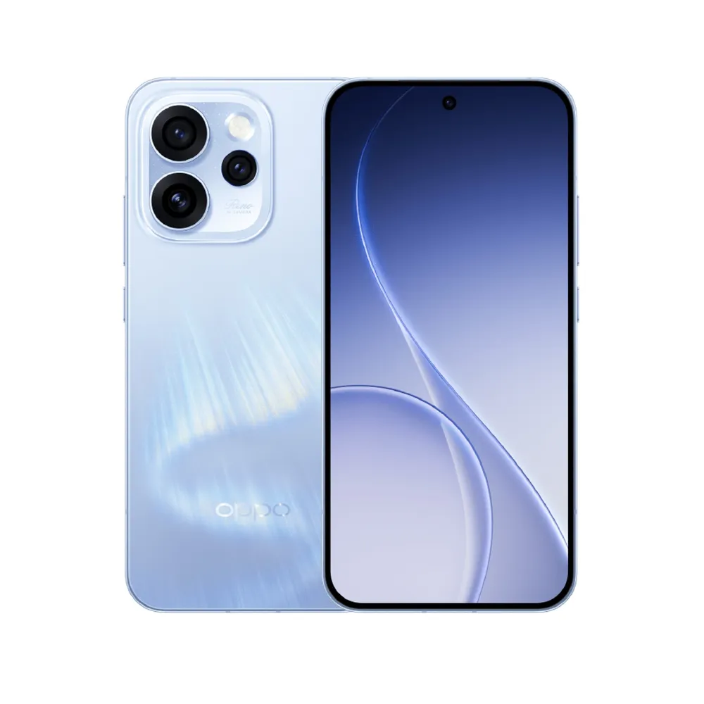OPPO Reno15 Pro 5G Smartphone 512GB Storage 12GB RAM 6.32-Inch 120Hz AMOLED Display Dimensity 8450 200MP Triple OIS Camera 50MP Selfie Camera 6200mAh Battery IP69 Dual SIM Middle East Version Aura Blue Reno 15 Pro