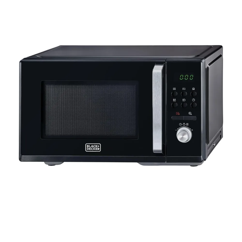 BLACK+DECKER Microwave Oven with Grill, 28L Capacity, 900W, LED Digital Display, 8 Auto Cook Menus, 5 Power Levels, 2 Combination Modes, Weight & Time Defrost, Child Safety Lock β Black MZ2810PG-B5 BLACK+DECKER Microwave Oven with Grill, 28L Capacity, 900W, LED Digital Display, 8 Auto Cook Menus, 5 Power Levels, 2 Combination Modes, Weight & Time Defrost, Child Safety Lock β Black MZ2810PG-B5