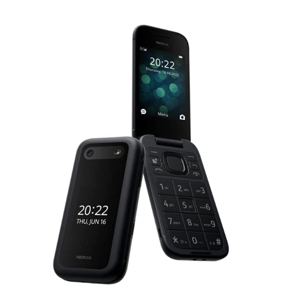 Nokia 2660 Flip 4G, 2.8 inch screen, Dual SIM Feature Phone with a Big display Black 1GF012CPA1A01- Middle East Version