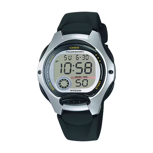CASIO Kids Resin Digital Wrist Watch LW-200-1AVDF Black
