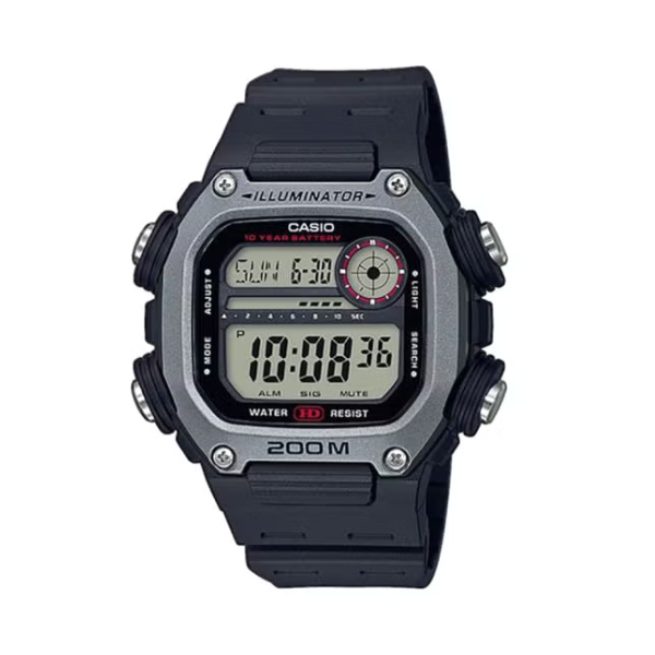 CASIO Boys Youth Series Digital Watch DW-291H-1AV - 51 mm - Black